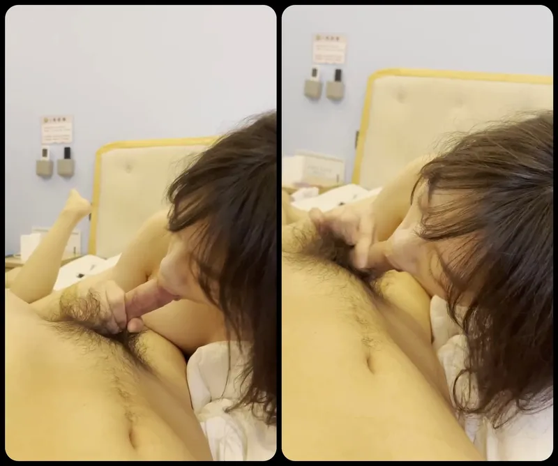 Gấu ngoan mút láp cục thịt bự của anh